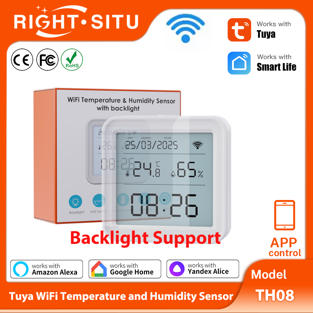 Smart Home Yandex - Tuya Temperatur- und Feuchtigkeitssensor WiFi mit