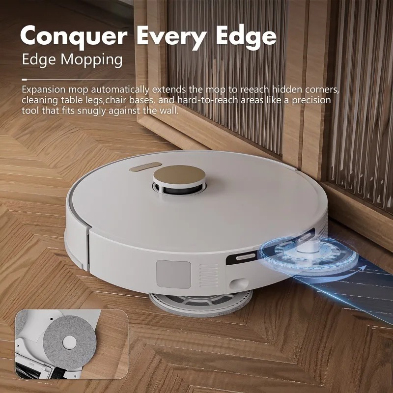 Vacuum Cleaner Smart Home - Roboter-Staubsauger, Nass- und Trockenwischfunktion, Fernbedienung, Intelligente