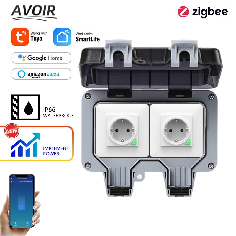 Smart Home Z Wave - Avoir Tuya Zigbee Steckdosen IP66 Wasserdichte