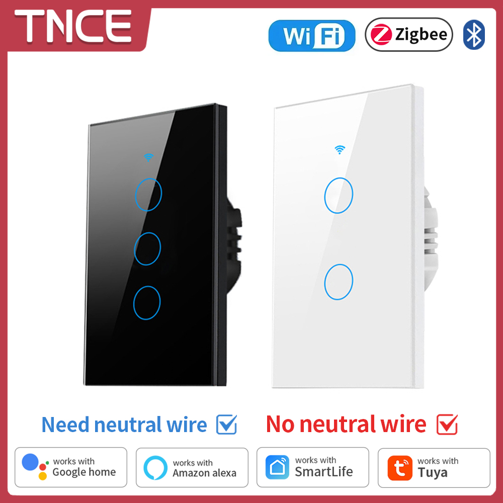 Smart Home Z Wave - TNCE Tuya WiFi/Zigbee Smart Lichtschalter, Neutralleiter/Kein