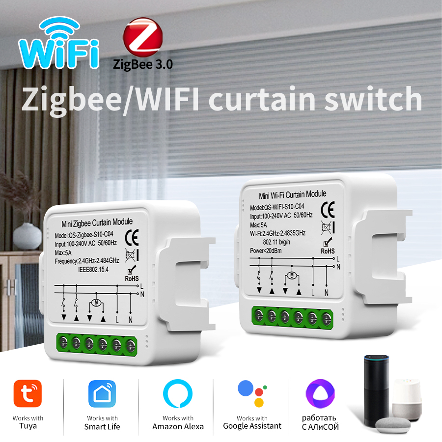 Smart Home Z Wave - Tuya Smart ZigBee/WiFi Vorhang Schalter Modul