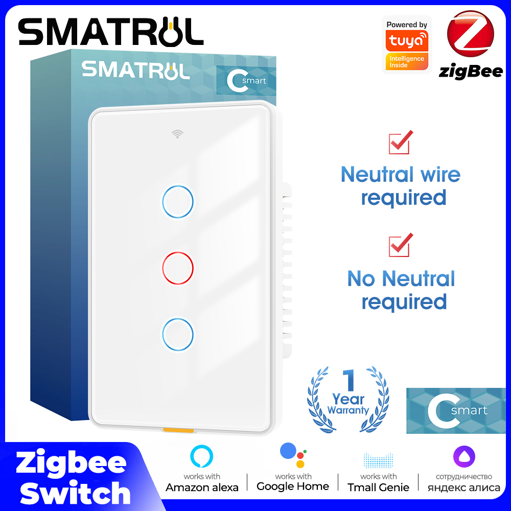Smart Home Z Wave - Tuya Zigbee Smart Light Touch Schalter