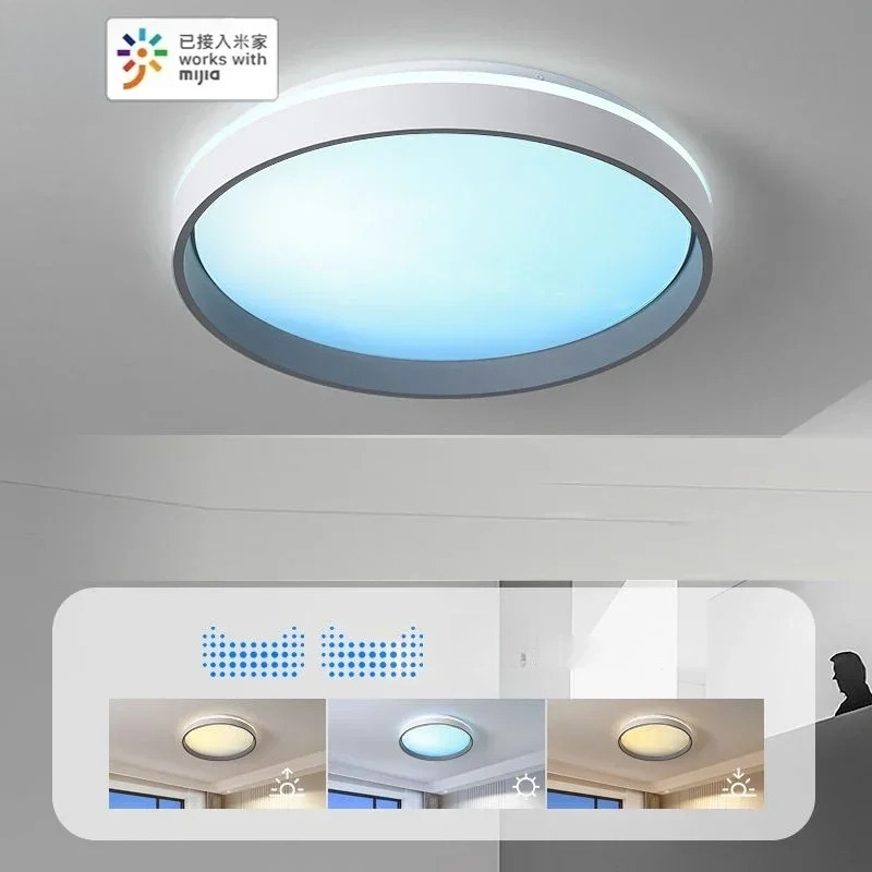 Smart Home Simulation - Intelligente Deckenleuchte mit Himmelslichtsimulation: Vollspektrum Blauhimmel-Emulation,