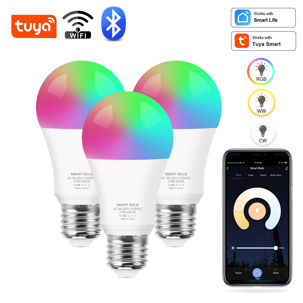 Alexa Compatible Bulb - Tuya Wifi/Bluetooth Smart Birne Alexa Led