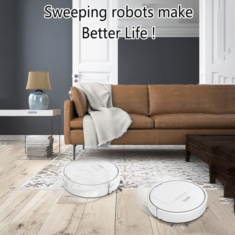 Vacuum Cleaner Smart Home - Nasswischender Staubsauger, USB-wiederaufladbar, 1000Pa Saugkraft, Roboterstaubsauger,