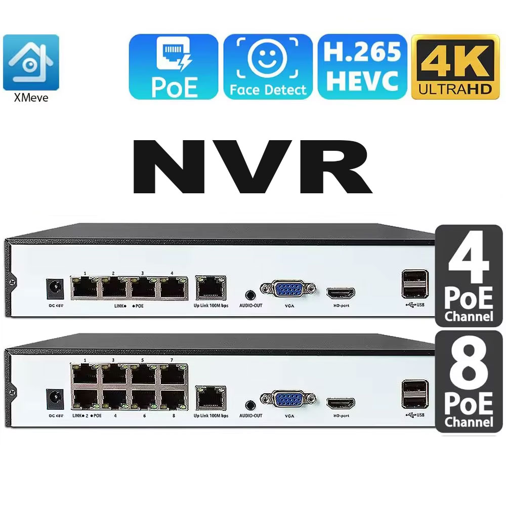 4CH 8CH 48v POE 4K NVR Onvif H – Security Ip Camera Bewertung und Preis