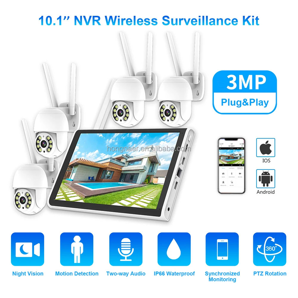 2026 Hongnaer 3MP 4-Kanal WLAN – Security Ip Camera Bewertung und Preis