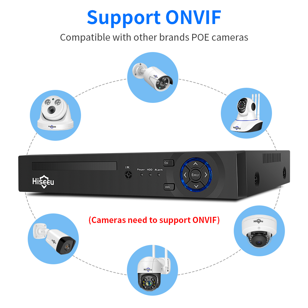 Hiseeu 4CH 10CH 16CH 4K 8MP 5M – Security Ip Camera Bewertung und Preis