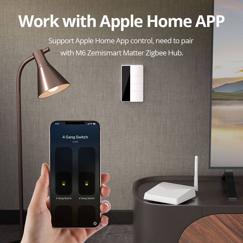1234 Gang US-Typ Zigbee Druckl – Smart Home Zigbee Bewertung und Preis