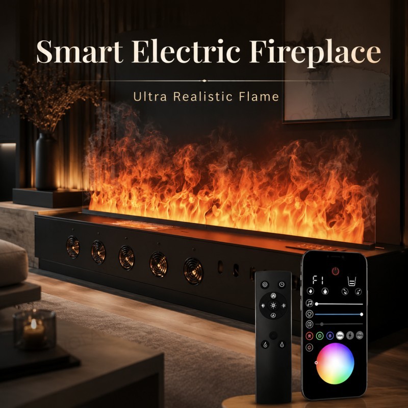 Minimalistischer Wandkamin Lux – Smart Home Simulation Bewertung und Preis
