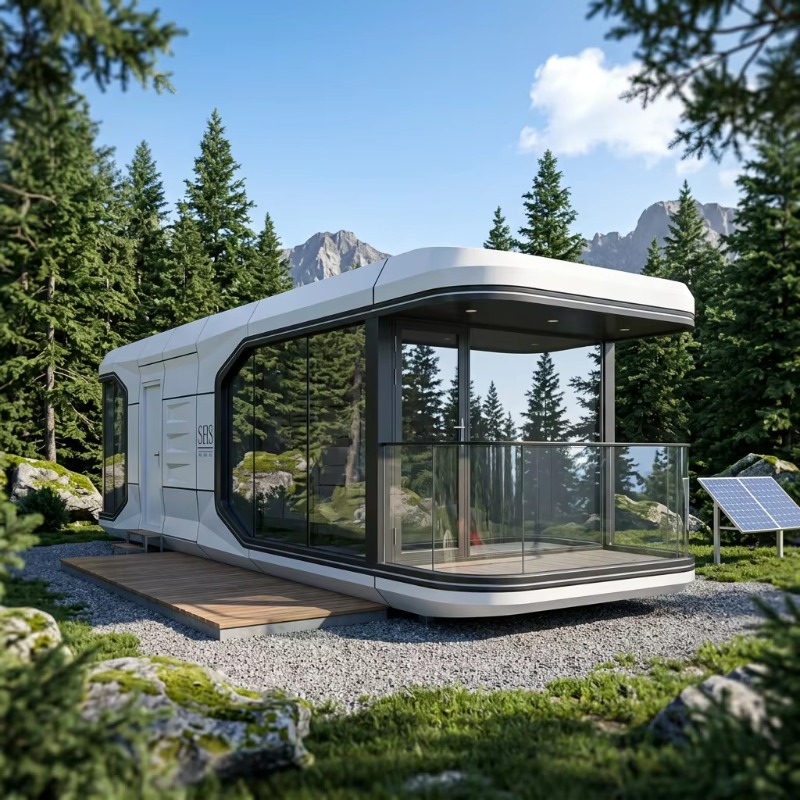 Moderne Raumkapsel-Tiny-House- – Airbnb Smart Home Bewertung und Preis